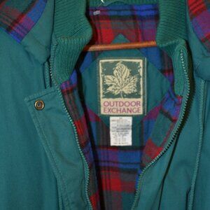 ( NWT ) " MEN " OUTDOOR EXCHANGE GREEN ZIP FRONT JACKET SIZE 3X